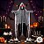 Enfeite Decorativo de Halloween Com Luz e Som - Caveira Fantasma - 100x65x20cm - Halloween - 1 unidade - Cromus - Rizzo - Imagem 6