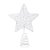 Topo de Árvore de Natal Estrela Cor Branco - 1 unidade - Cromus - Rizzo Embalagens - Imagem 1
