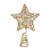 Topo de Árvore de Natal Estrela Cor Ouro - 1 unidade - Cromus - Rizzo Embalagens - Imagem 1