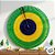 Enfeite Decorativo De Papel Seda Leque Copa - Verde,Amarelo e Azul -  88cm - Nº 03 - 01 unidade - Rizzo - Imagem 3