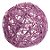 Enfeite Bola de Rattan Rosa - 1 unidade - Cromus - Rizzo Embalagens - Imagem 1