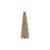 Cone Decorativo Flocado - Ouro - 45 cm - 1 unidade - Cromus - Rizzo - Imagem 1