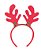 Tiara Decorativa de Natal - Chifres de Rena -  23 Centímetros - Cromus Natal - 1 unidade - Rizzo - Imagem 1