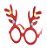 Óculos Decorativo de Natal -  13 Centímetros - Cromus Natal - 1 unidade - Rizzo - Imagem 1