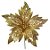 Poinsetia Glitter Dourado - 25 cm x 24 cm - 1 unidade - Cromus - Rizzo - Imagem 1