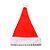 Gorro Papai Noel c/ Lantejoula Prata - Vermelho/Branco - 40 cm x 30 cm - 1 unidade - Cromus - Rizzo Embalagens - Imagem 1