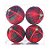 Bolas de Natal Xadrez - Vermelho/Verde - 10 cm - 4 unidades - Cromus - Rizzo Embalagens - Imagem 1