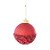 Bolas de Natal - Glitter Vermelho  - 8 cm - 6 unidades - Cromus - Rizzo Embalagens - Imagem 1