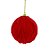 Bolas de Natal Tecido - Vermelho - 8 cm - 6 unidades - Cromus - Rizzo Embalagens - Imagem 1