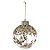 Bolas de Natal Transparente - Confetti Ouro -  8 cm - 6 unidades - Cromus - Rizzo Embalagens - Imagem 1