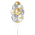 Balão de Látex Ano Novo - Balão Feliz Ano Novo Prata, Branco e Dourado - 10 unidades - Regina - Rizzo - Imagem 1