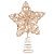 Topo Estrela Para Árvore de Natal Rattan - 1 unidade - Cromus - Rizzo - Imagem 1