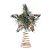 Topo Estrela Para Árvore de Natal Pinhas - 1 unidade - Cromus - Rizzo - Imagem 1