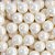 Confeito Sugar Beads Perolizado Branco - 10mm - 1 unidade - Cromus Linha Profissional Allonsy - Rizzo - Imagem 1