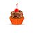 Forminha para Cupcake - Laranja - 45 unidades - Plac - Rizzo - Imagem 1