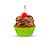 Forminha para Mini Cupcake - Verde Claro - 45 unidades - Plac - Rizzo - Imagem 1