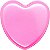 Latinha de Coração de Pérola Rosa - 10 unidades - Rizzo - Imagem 1