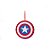 Enfeite Para Pendurar Escudo do Capitão América Marvel - 1 unidade - Cromus - Rizzo - Imagem 1
