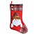 Bota de Natal Vermelha Papai Noel Xadrez  - 1 unidade - Cromus - Rizzo - Imagem 1
