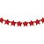 Faixa Decorativa - Estrela 3D - Vermelho - 3,60 m - 1 unidade - Cromus - Rizzo - Imagem 1