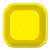 Prato Descartável de Papel Live Colors - Amarelo Candy - 18,5 cm x  18,5 cm - 8 unidades - Rizzo - Imagem 1