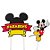Topo De Bolo 1 - Mickey Mouse - 2 unidades - Grintoy - Rizzo - Imagem 1