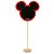 Mini Lousa C/ Haste Silhueta - Mickey Mouse - MDF - 1 unidade - Grintoy - Rizzo - Imagem 1