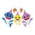 Kit Painel Festa - Baby Shark e Familia - 5 unidades - Grintoy - Rizzo - Imagem 1