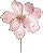 Galho Pick Poinsetia Decorativo - Magnólia Rosa - Cromus Natal - 1 unidade - Rizzo - Imagem 1