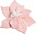 Galho Pick Poinsetia Decorativo - Pelucia Rosa com Semente - Cromus Natal - 1 unidade - Rizzo - Imagem 1