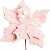 Galho Pick Poinsetia Decorativo - Pelucia Rosa - Cromus Natal - 1 unidade - Rizzo - Imagem 1