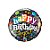 Balão de Festa Microfoil 18" 46cm - Happy Birthday to You Notas Musicais - 1 unidade - Qualatex - Rizzo - Imagem 1
