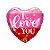 Balão de Festa Microfoil 18" 46cm - Coração I Love You Bolinhas Douradas - 1 unidade - Qualatex - Rizzo - Imagem 1