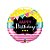 Balão de Festa Microfoil 18" 46cm - Happy Birthday Bandeirinhas e Listras - 1 unidade - Qualatex - Rizzo - Imagem 1