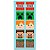 Adesivo Quadrado Minecraft - 3 Cartelas - 10 cm x 23 cm - 30 unidades - Cromus - Rizzo - Imagem 1