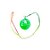 Colar Pisca com LED Colorido - Bola Verde - 1 unidade - Rizzo - Imagem 1