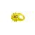 Anel Pisca com LED Colorido -  Amarelo - 1 unidade - Rizzo - Imagem 1