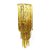 Lustre Metalizado Dourado - 40x125 cm - 1 unidade - Cromus - Rizzo - Imagem 1
