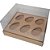 Caixa Ovo Degustação - Meio Ovo de 50g a 80g com 6 cavidades - 20,5x17x9,7cm - Kraft - 5 unidades - Assk - Rizzo - Imagem 1