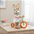 Coelho Decorativo Com Bicicleta - Happy Sunday - 1 unidade - Cromus Páscoa - Rizzo - Imagem 1
