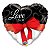 Balão de Festa Microfoil 18" 45cm - Coração I Love You - 01 Unidade - Qualatex - Rizzo Balões - Imagem 1