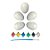 Enfeite Decorativo - 5 Ovos para Colorir - 5 unidades - Artlille - Rizzo - Imagem 1