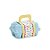 Mini Caixa Azul Com Cinta para 06 Ovos 50g - Fantasia - 6 unidades - Cromus - Rizzo - Imagem 1