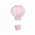 Lanterna de Papel Mini Balão Rosa e Branco - 1 unidade - Cromus - Rizzo - Imagem 1