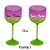 Taça de Gin para Personalizar c/ Nome - Verde e Roxo - 1 unidade - Rizzo - Imagem 3