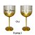 Taça de Gin para Personalizar c/ Nome - Dourado  - 1 unidade - Rizzo - Imagem 3