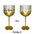 Taça de Gin para Personalizar c/ Nome - Dourado  - 1 unidade - Rizzo - Imagem 5