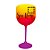 Taça de Gin c/ Nome e Figura - Roxa, Pink e Amarelo - 1 unidade - Rizzo - Imagem 1
