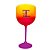 Taça de Gin c/ Nome e Inicial em Destaque - Roxa, Pink e Amarelo - 1 unidade - Rizzo - Imagem 3