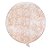 Balão Bubble Transparente com Glitter Cobre - 11" 26cm - 1 unidade - PartiuFesta - Rizzo - Imagem 1